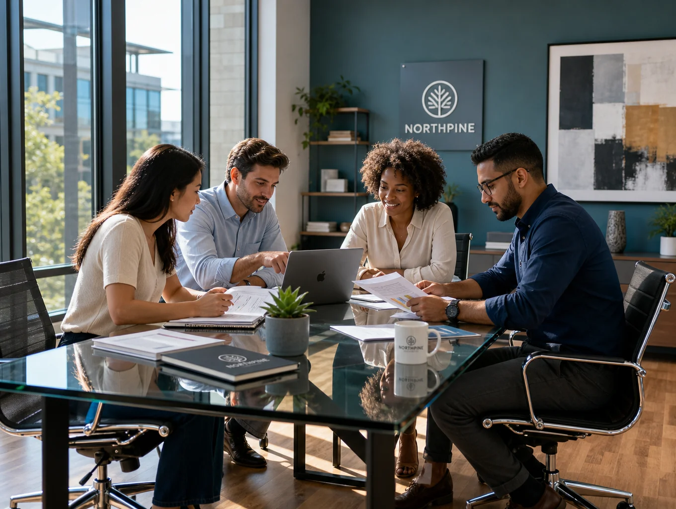 Hellwin Enterprises consulting team in a collaborative strategy review